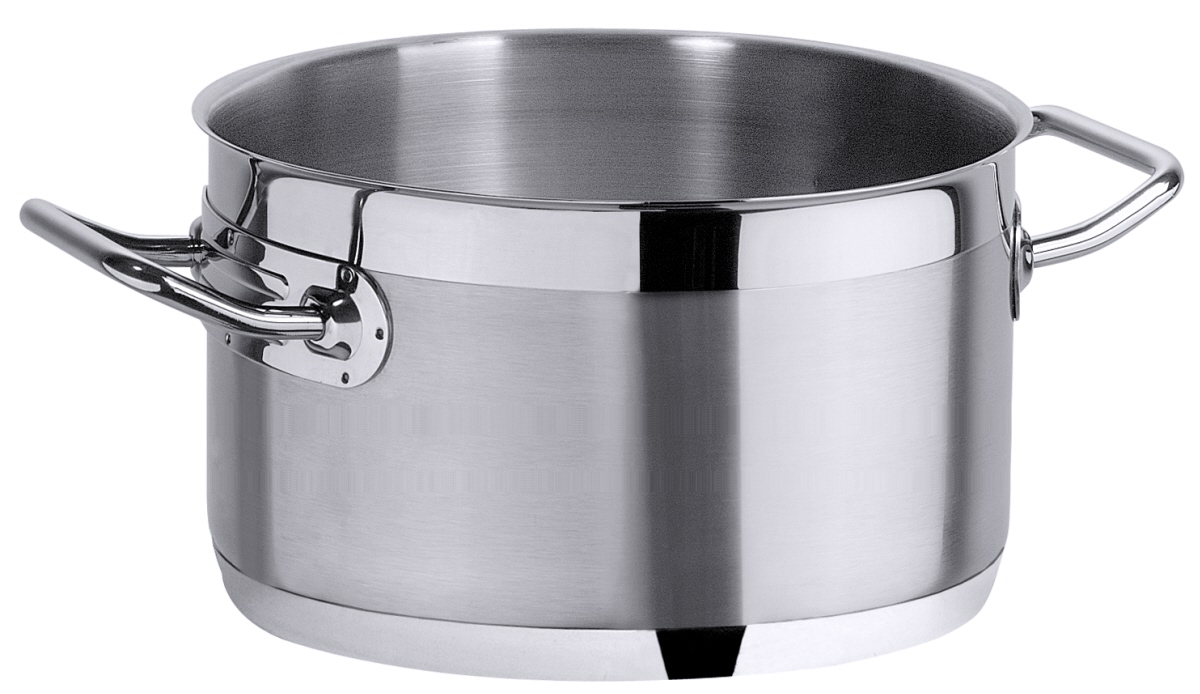 Kochtopf Edelstahl, niedrig 4 l - Contacto
