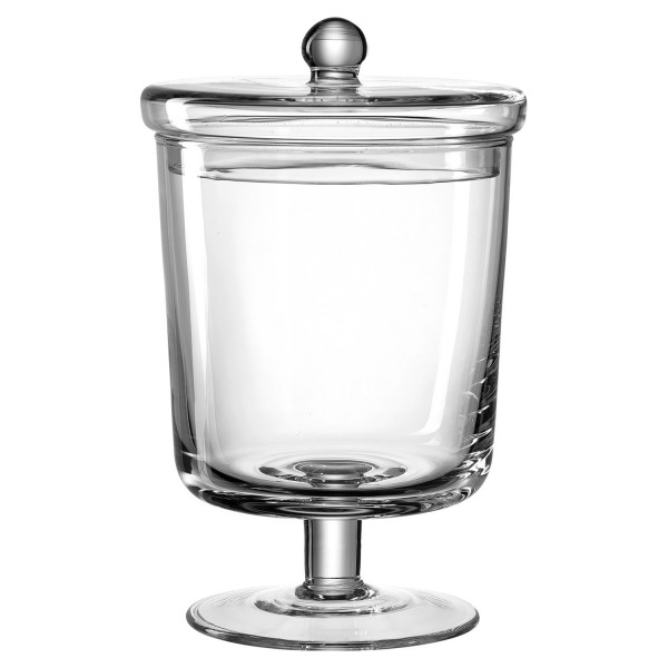Leonardo Dose auf Fuß Ø16 cm m. Deckel, POESIA GLAS