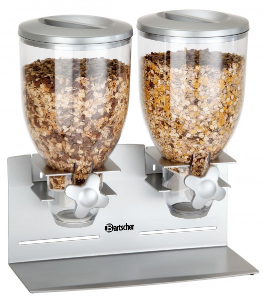 Bartscher 500378 - Cerealienspender doppelt 2 x 3,5 L