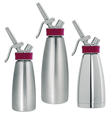 Sahnebereiter/Sahnespender 1 Liter, Edelstahl mattiert