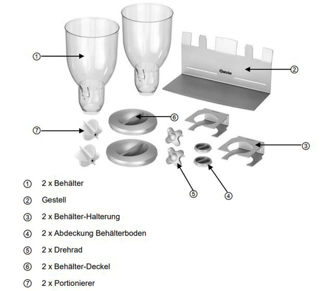 Bartscher-500378-Cerealienspender-Baugruppe