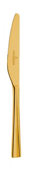 Picard & Wielpütz 160PVD-G123 - Dessertmesser massiv PVD Monterey Gold Länge 206 mm