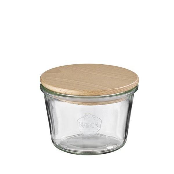 APS 82243 - Weck-Glas mit Holzdeckel 0,38 Liter