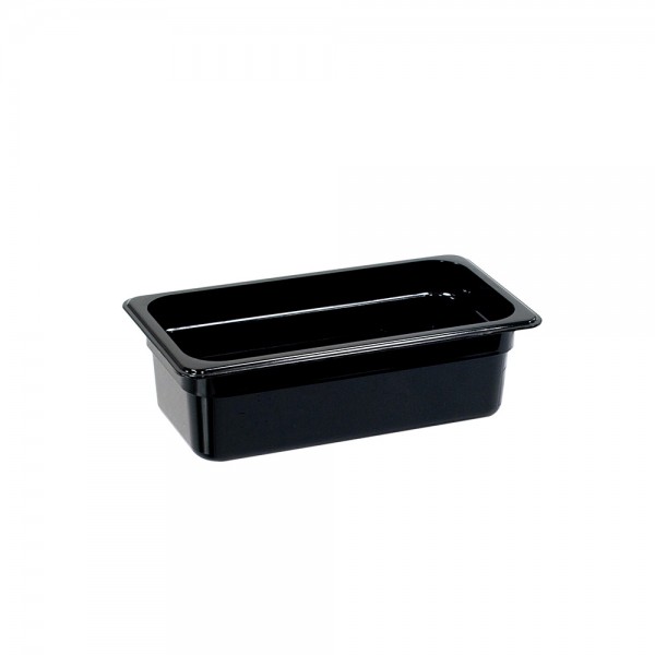 Gastronormbehälter, Serie STANDARD, Polycarbonat, schwarz, GN 1/3 (150 mm)