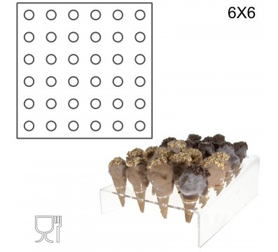 Eiswaffelhalter 32x32x5cm 36 Löcher