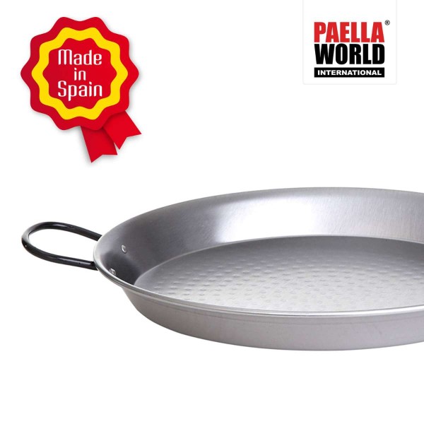 Paella-Pfanne Stahl poliert Ø 130 cm mit 6 Griffen - 012401A1