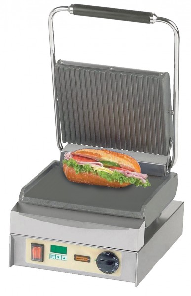 Panini Master oben geriffelt + unten glatt, mit Digitaltimer