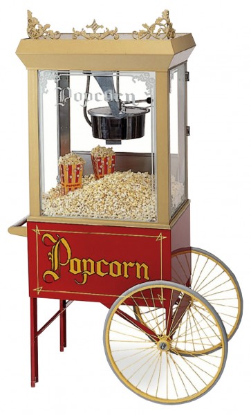 2-Rad-Unterwagen für Popcornmaschine Nostalgie Cinema