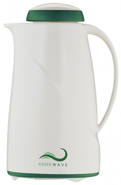 Isolierkanne Green Wave 1,0 l weiß