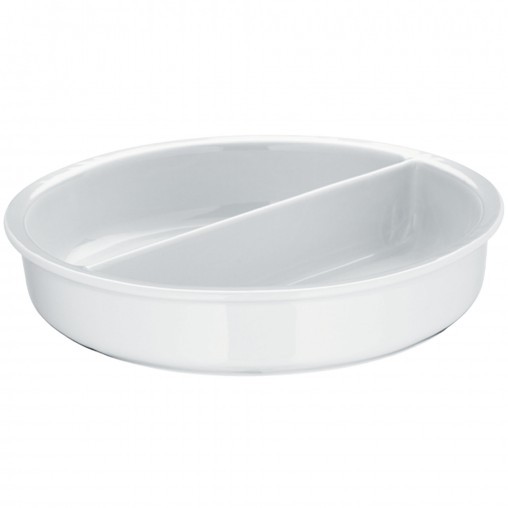 WMF Porzellan-Einsatz rund, geteilt für Chafing-Dish