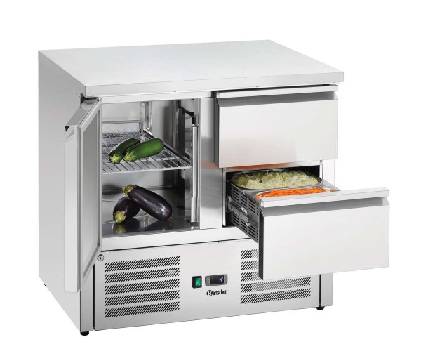 Bartscher 110257 - Mini-Kühltisch 900T1S2