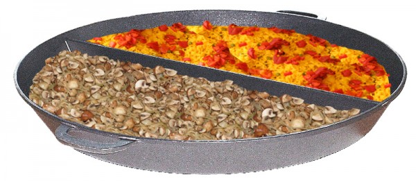 Großraumpfanne Ø 800 mm mit 2-Teilung