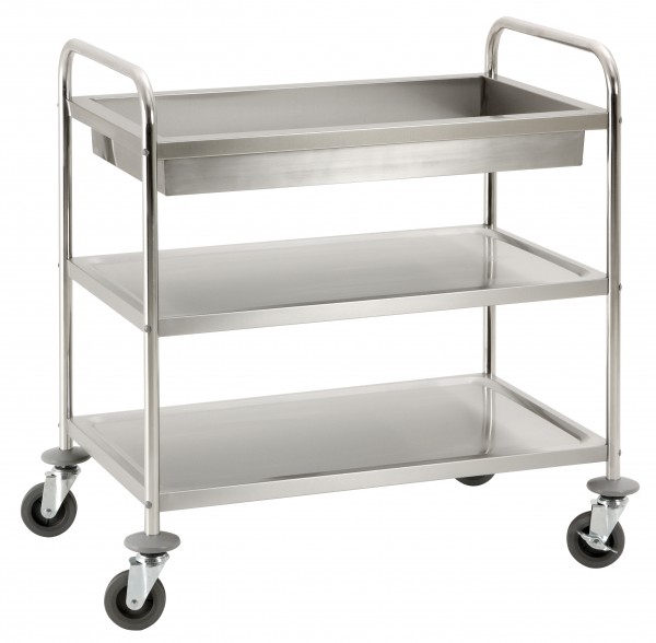 Servierwagen mit Abräummulde