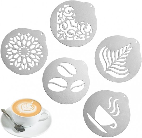 BARISTA SET - 5 DIFFERENT DECOS