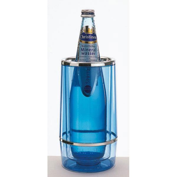 APS 36034 - Flaschenkühler mit Chromrand blau