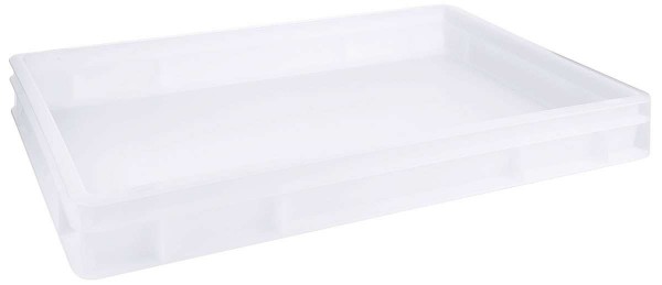 Pizzaballenbehälter Polyethylen, weiß 60 x 40 x 7,5 cm