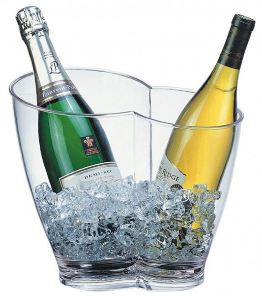 APS-36056 - Wein- / Sektkühler 4 Liter für zwei Flaschen transparent