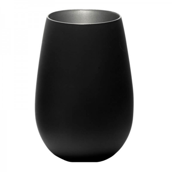 Stölzle 3529312 - Becher Olympic/Elements Schwarz Silber matt