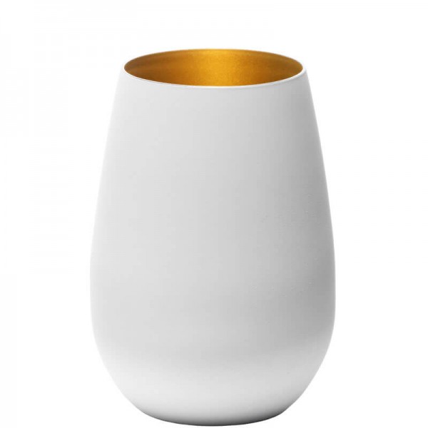 Stölzle 3528612-1 - Becher Weiß/Gold Elements 