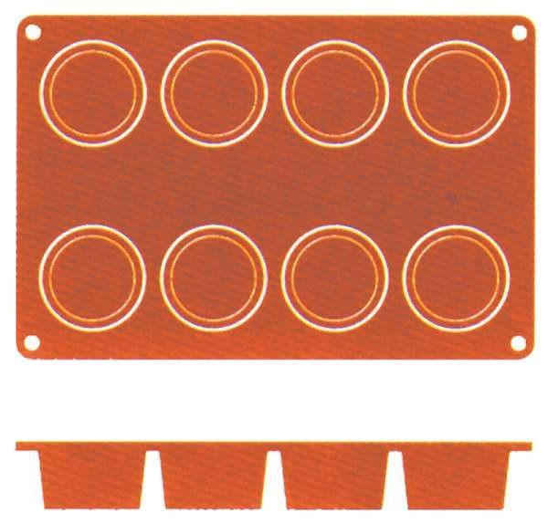 Contacto 6636/068 - Silikon-Backmatte Cylinder, 6 cm