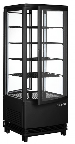 Saro 330-1015 - Kühlvitrine mit Doppeltür Modell SC100DT schwarz