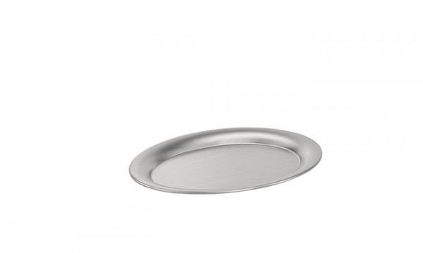 Serviertablett "Kaffeehaus", oval, Edelstahl, 23x17,5 cm