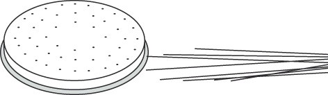 Pasta-Scheibe Ø 50 mm Capelli d&#039;Angelo für Nudelmachine PF15E