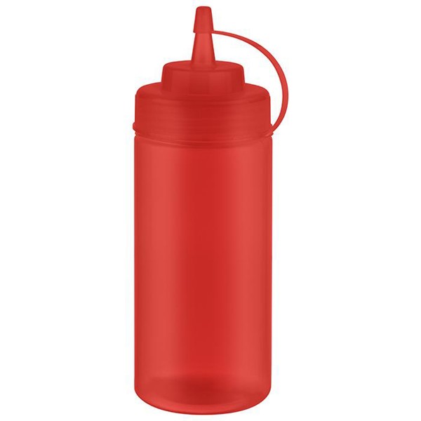 Quetschflasche Squeeze Flasche 490ml 6er Set Rot