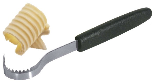 Butterroller aus Edelstahl mit PA-Griff 19 cm