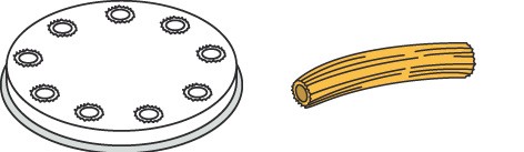 Pasta-Scheibe Ø 50 mm Bucatini für Nudelmachine PF15E