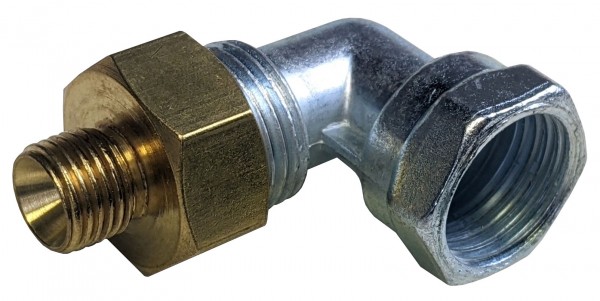 Adapter, 1/2R x 1/4lks + Winkel 90° 1/2