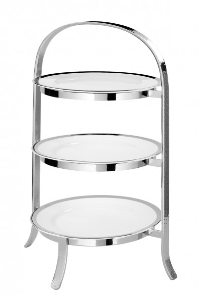 Telleretagere 3-stufig PLATE -Edelstahl-