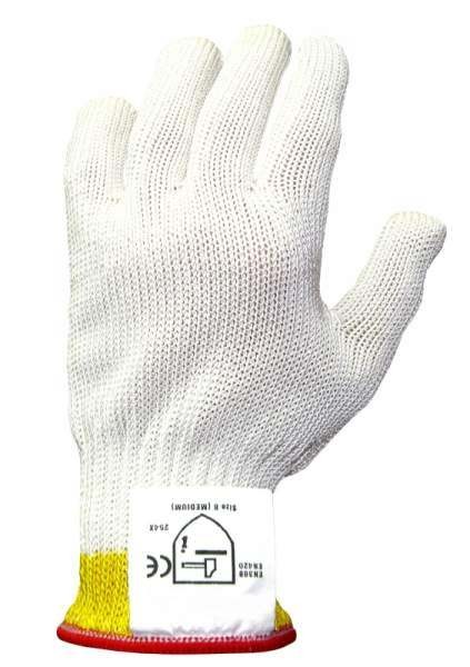 Contacto 6527/007 - Schnittschutzhandschuh extra schwer, Größe S, einzeln (weiß)