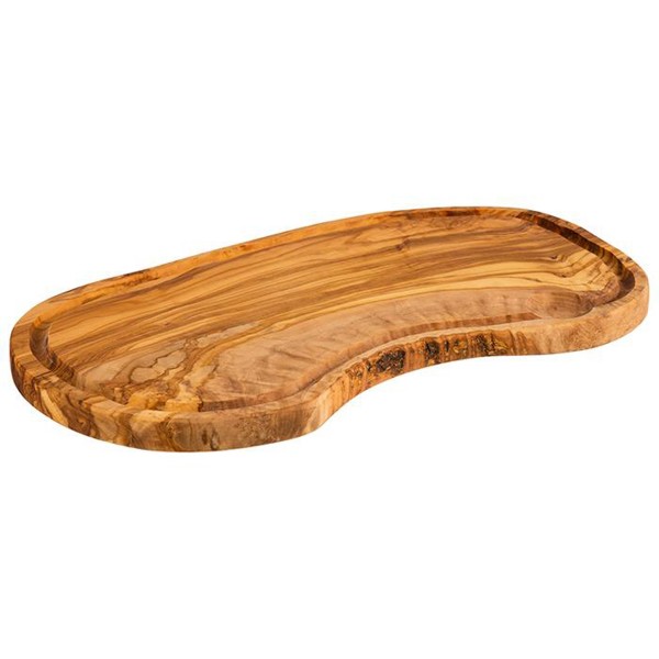 Servierbrett Holz mit Saftrille 21 x 39,5 cm